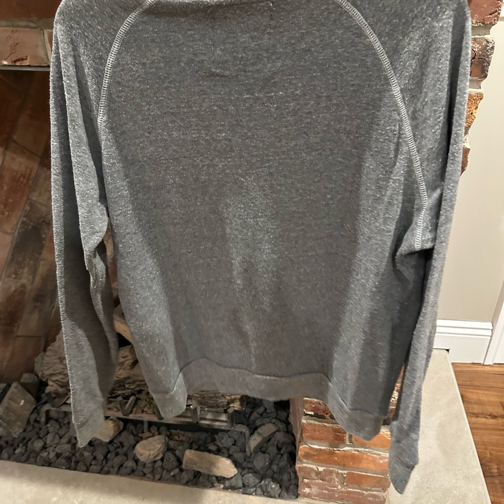 Assembly Label Gray Crew Neck Sweater with Raglan Sleeves - Picture 3 of 3